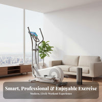 Elliptical Silent Home Elliptical Machine Compact Design Cross