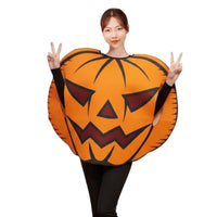 Sponge Pumpkin Suit Cartoon Style Pumpkin Costume Lightweight Jack-O'-Lantern Tunic for Halloween