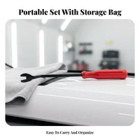 3 Pieces Car Door Panel Removal Tool Set Coil-Loaded Loaded for DIY Enthusiasts