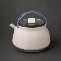 Portable Camping Kettle Transparent Lid Foldable Kettle Embossed Markings Portable Camping Pot