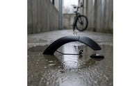Folding Electric Bicycle Mudguard Splash Guard Black Plastic Guard Curved Mudguard Stable Fit