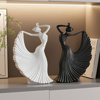 Modern High-End Art Dancer Figurine for Living Room TV Cabinet Abstract Craft Gift