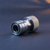 Hose Adapter with Quick-Disconnect Stainless Garden Hose Quick Connector Standard 3/4 Inch Fitting for Homeowners, Gardening, Car Washing