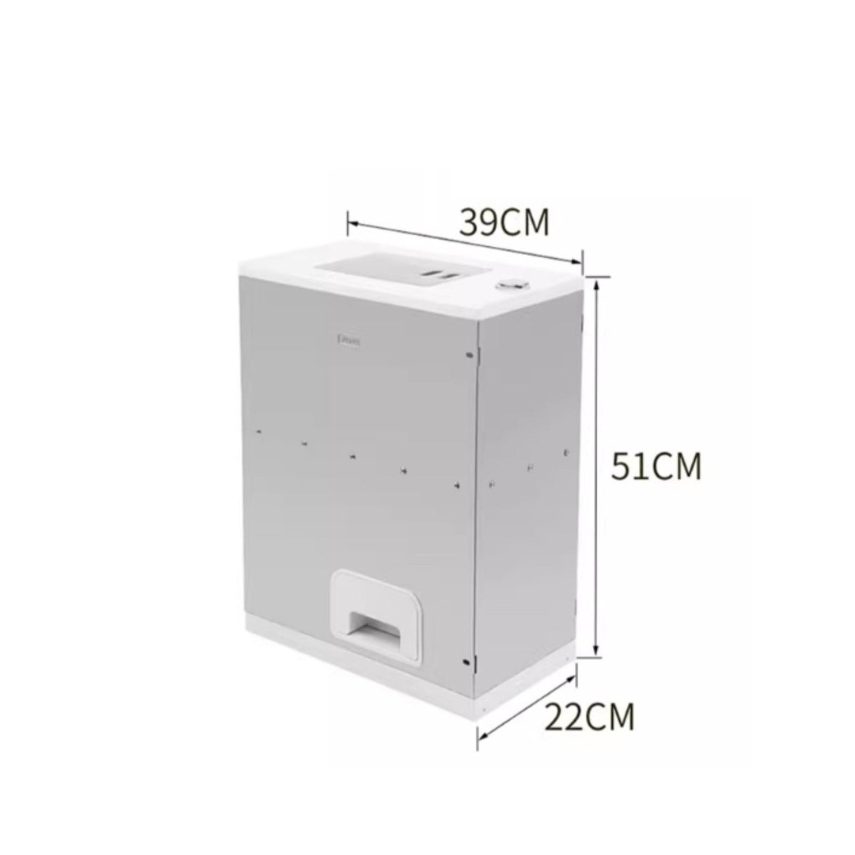 Space-Saving Stainless Steel Rice Bin Large Capacity Stainless Steel Rice Container Silent Sliding Rails for Pantry
