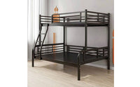 Space-Saving Metal Bunk Bed Sturdy Bunk Bed Frame Heavy Duty Furniture Long-Lasting for Children, Teens, Students, Shared Rooms, Compact Bedrooms, Dormitories