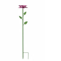 Flower Stake with Leaf Accents Decorative Yard Art Long-Lasting for Planter