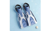 2 Pieces Easy to Adjust Adult Diving Fins Lightweight Design Adjustable Swim Fins Comfortable Fit Open Toe Flippers Flexible Blade for Adults, Divers, Snorkelers, Swimming Pool