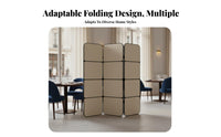 Foldable Multi-Panel Folding Screen French Inspired Arched Panel Screen Movable Room partitionr Minimalist design for Interior Designers, Business Owners, Restaurant, Bedroom, Studio Apartment, Boutique