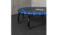 Adjustable Height Handle Foldable Kids Trampoline High Elasticity Handlebar Mini Trampoline Quiet Bouncing Fitness Equipment Sturdy Steel Frame for Toddlers