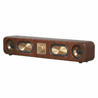 Bass Boosted Retro Bluetooth Speaker Aux Input Vintage Wooden Speaker Easy to Use for Desktop