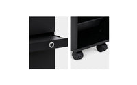 Salon Cabinet with Wheels Professional Salon Cabinet Enclosed Furniture for Hairstylists, Beauticians