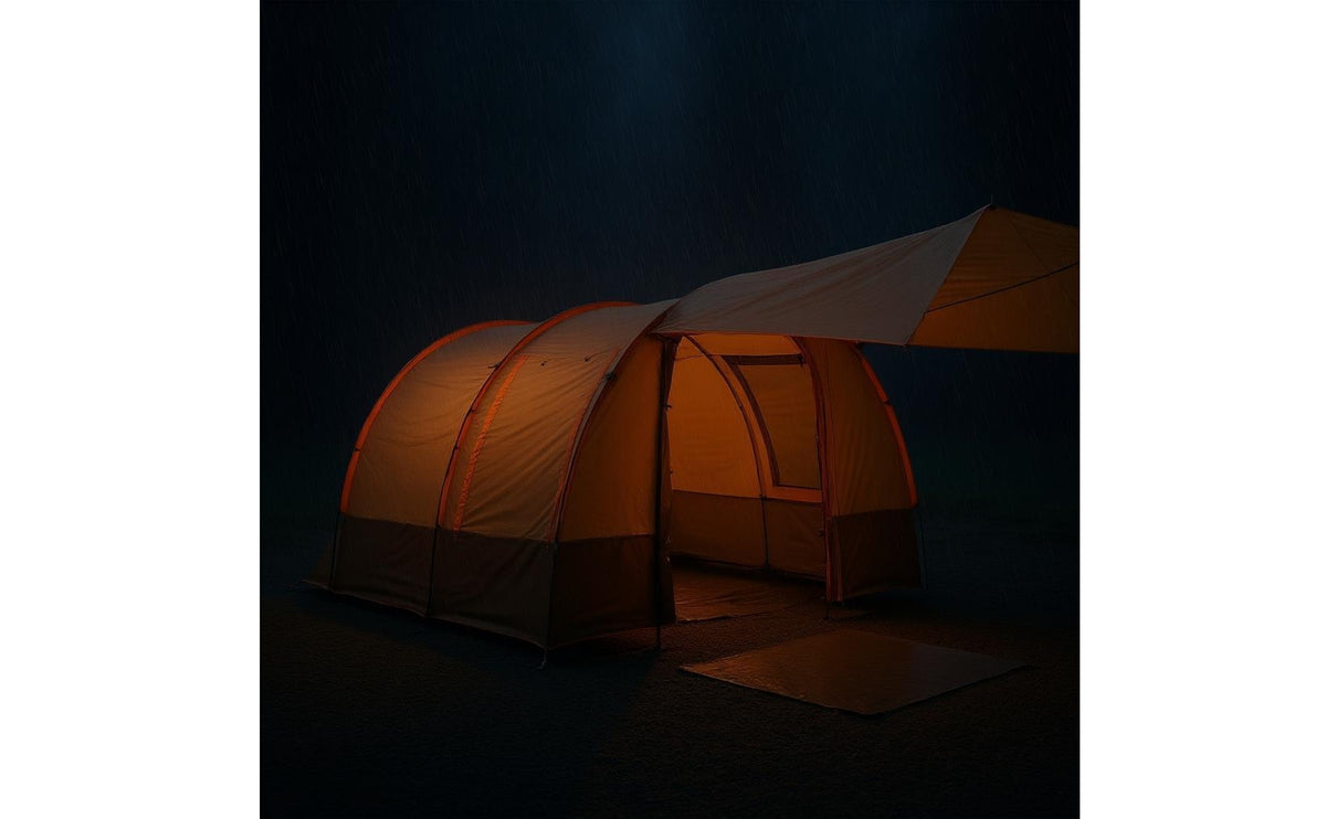 Tunnel Camping Tent Steel Poles Tunnel Tent Waterproof Outdoor Shelter