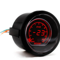 Red Blue Backlight 52 Mm Digital Turbo Pressure Gauge Universal Compatibility Digital Turbo Pressure Gauge Two-Tone Color Display Car Part Racing Appearance Look for Racers, Dashboard