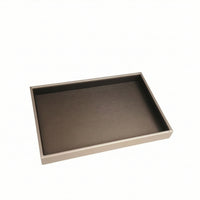Jewelry Display Tray Brushed Gold Jewelry Organizer Tray Rectangular Open-Top for Jewelers, Retail Showcase