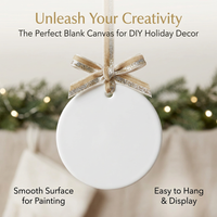 Sublimation Blank Christmas Ornament DIY Hanging Baubles for Heat Transfer Crafting