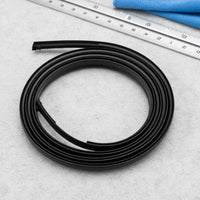 2 Pieces Roof Drip Weatherstrip with End Tabs Noise Reducing Roof Drip Molding Weatherstrip Compatible for Automotive DIY
