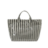 Waterproof Striped Tote Bag Easy to Clean Transparent Striped Handbag Lightweight Large Capacity Jelly Bag Versatile for Beach, Shopping, Travel