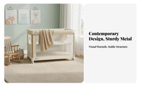 Folding Bedside Sleeper Multi-Functional Portable Infant Bed with Wheels Folding Baby Infant Bed Installationtallation
