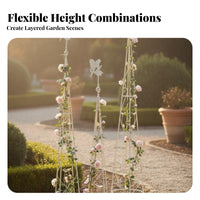 3 Pieces Fairy Plant Climbing Support Decorative Design Flying Creature Climber Enclosure Climbing Plant Frame Weather-Resistant