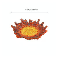 Cracked Ground Display Piece Textured Crater Scene Prop Diorama Accessory Lightweight for Collectors, Figure Photography