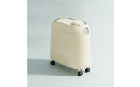 Slim Trash Can with Press Lid Wheeled Trash Bin with Wheels Waste Basket Space-Saving for Bathroom, Toilet