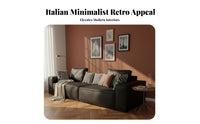 Block Sofa Italian design aesthetic Couch Minimalist Design Home Seating for Apartment Dwellers, Furniture Owners, Small Spaces, Living Room, Lounge Area