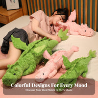 Long Mythical Creature Support Pillow Soft and Soft Long Mythical Creature Soft Pillow Dinosaur Soft Ie Cute Design PP Cotton