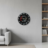 Modern Minimalist Design 2D Car Wheel Wall Timepiece Easy to Hang Car Wheel Wall Timepiece Timepiece for Garage
