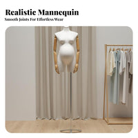 Maternity Mannequin Torso Lightweight Mannequin Torso Sturdy Maternity Clothing Display Form for Boutiques, Showrooms, Commerce Shows