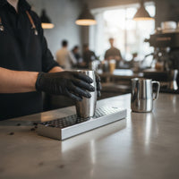 Drip Tray with Perforated Top Rust-Resistant Coffee Drip Tray Low-Profile Stainless Steel Drain Box for Cafes
