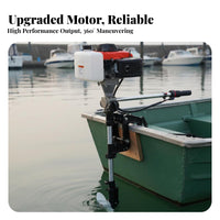 Small Boat Motor Aluminum Alloy Propeller Kayak Fishing Motor Powerful Small Inflatable Boat Engine for Kayakers, Fishermen, Lakes, Rivers, Freshwater