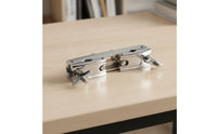 Drum Clamp Double-Sided Expansion Clamp Connecting Bracket Chrome-Finished Hardware Adjustable for Drummers, Stage