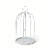 Decorative Birdcage Domed Metal Display Cage Hanging Round Bird Cage for Table Decor