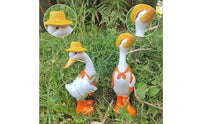 2 Pieces Duck Garden Ornaments Decorative Duck Statues with Boots for Yard