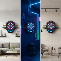 Digital Electronic Dartboard LED Soft Tip Dartboard Multiplayer Game Family-Friendly for Home