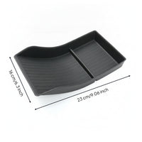 TPE Center Console Organizer Insert Molded Textured Console Insert Contoured Car Accessory Ribbed