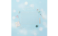Craft Mat for Stencil Stamp Multipurpose clear Ruler Mat Inch, Metric, and Angled Markings Art Supply for Desk