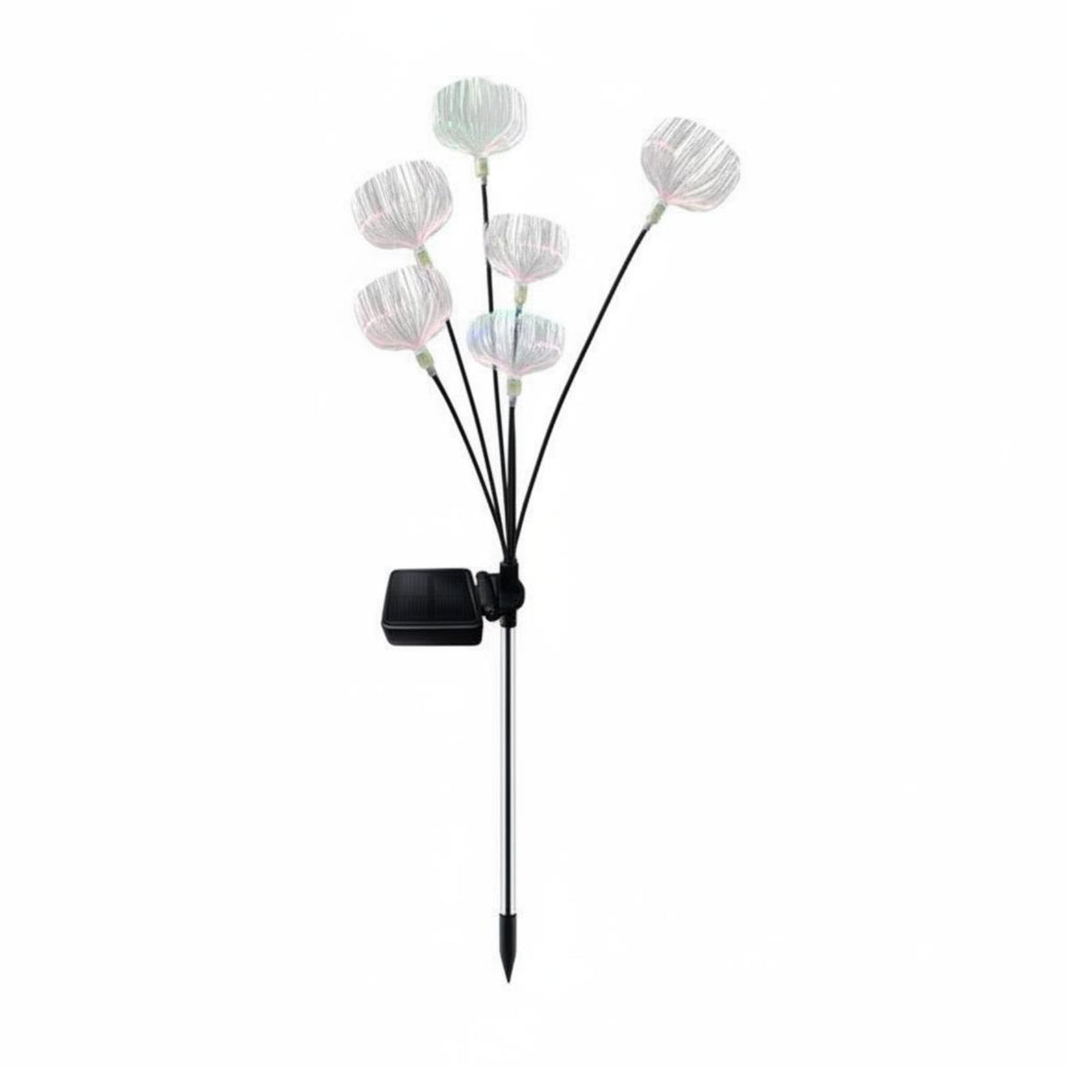 Solar Fiber Light Auto on Deactivate Outdoor Lighting Color Changing
