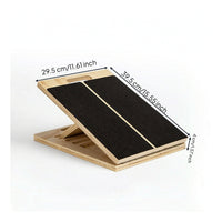 Slant Board with Handle Anti-Slip Calf Stretcher Adjustable Incline Board Easy to Carry for Runners, Home Gym