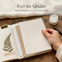 M5A7A6 Stone Grain Paper 120g Loose Leaf Refill for Journals and Scrapbooking