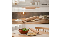 Rolling Pin Polished Wooden Rolling Pin Pastry Roller Sanded Wooden Pastry Roller Classic for Bakers, Dumpling Making