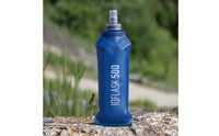 Sports Bottle with Dust Cap Foldable Collapsible Water Bottle Press for Running