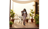Mini Scene 1/64 Woman Figurine Compact Size Sunglasses Girl Figurine Realistic Details Scene Model Figure