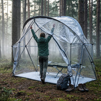 Silver-Coated Waterproof Single Person Camping Tent for Outdoor Hiking & Cycling