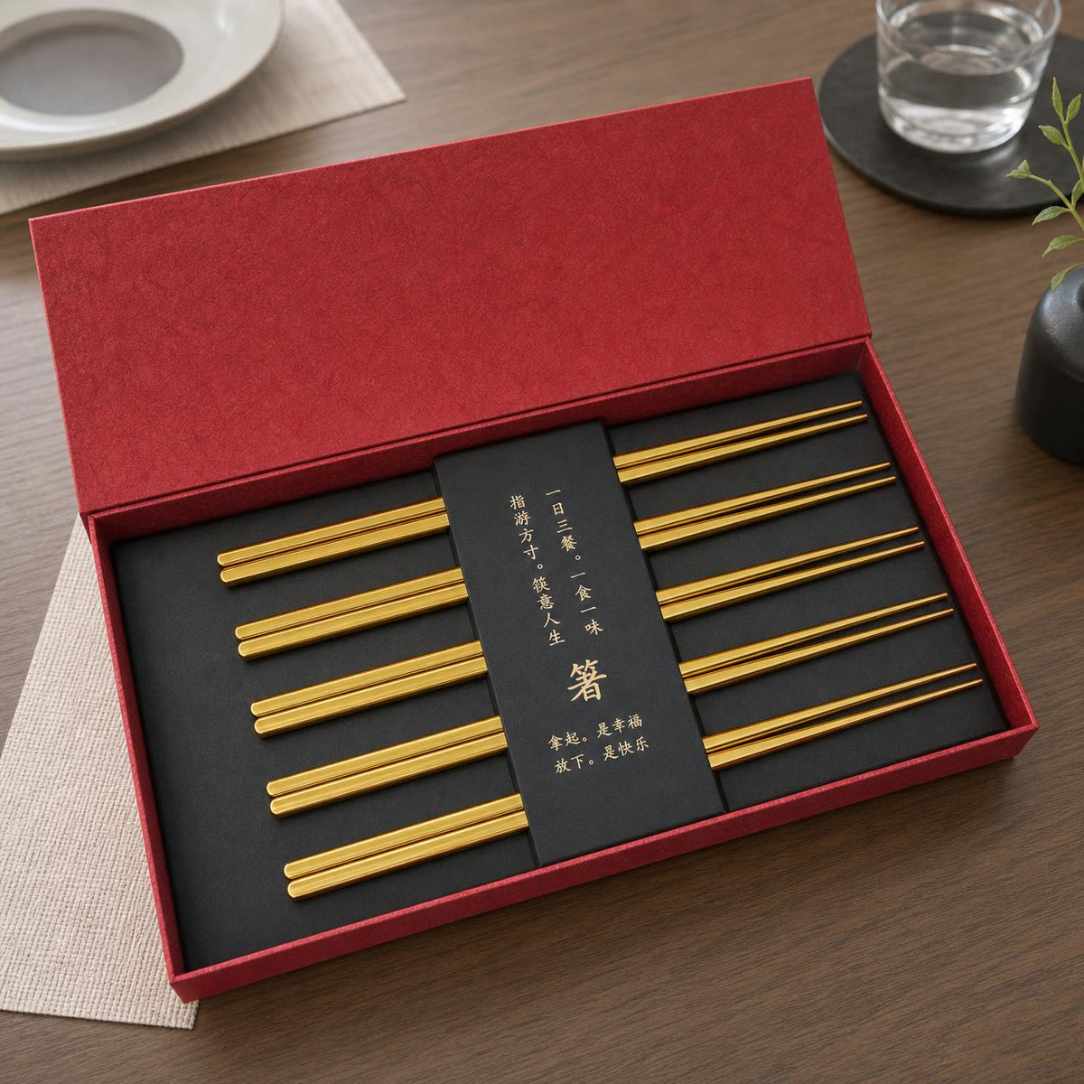 titanium chopsticks gift set