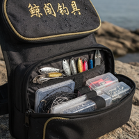 Fishing Chair Rear Hanging Bag with Double Pockets, Thickened Accessory Pouch for Bait and Small Items