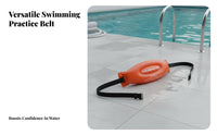 Beginner Friendly Inflatable Swim Belt Lightweight & Comfortable Learn to Swim Buoyant Support Belt Allows Unrestricted Movement
