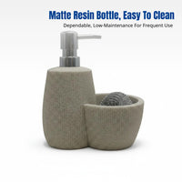 Resin Vertical Stripe Lotion Bottle, Modern Minimalist Pump Dispenser, Hotel, Guesthouse, Bathroom