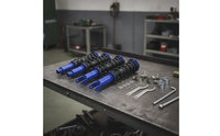 Adjustable Height Coilover Kit Lowering Coilover Shock Absorber Threaded Chassis Struts with Coil Springs Complete for Drivers, Street Builds, Track Days