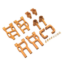 Metal Kit Simple Installation Framework Arms with C Shaped Hubs Lightweight Steering Hub for RC Builders, Track